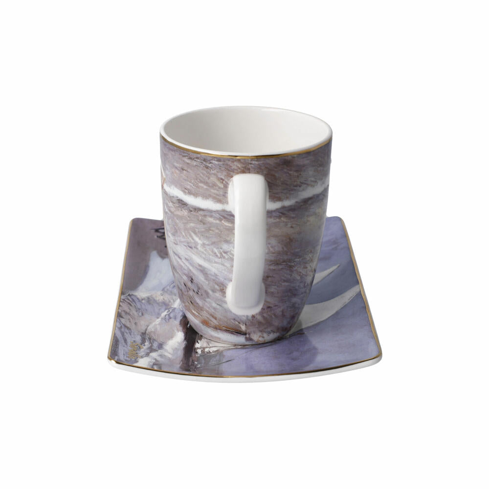 Goebel artist mug Joaquin Sorolla - Sisters on the Beach, cup with saucer, Artis Orbis, Fine Bone China, colored, 350 ml, 67018041