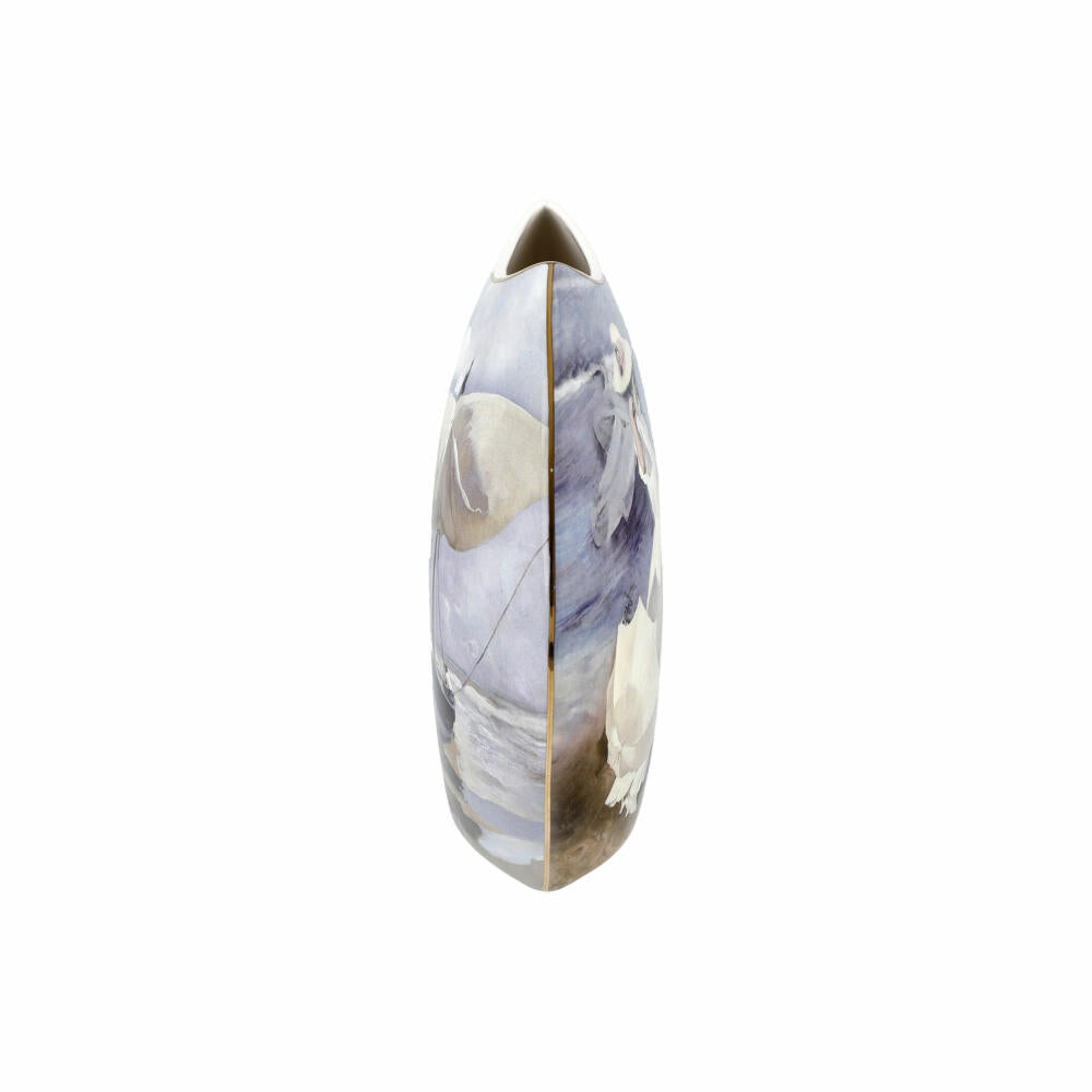 Goebel vase Joaquin Sorolla - Boats / Seashore, decorative vase, Artis Orbis, porcelain, colorful, 20 cm, 67018091