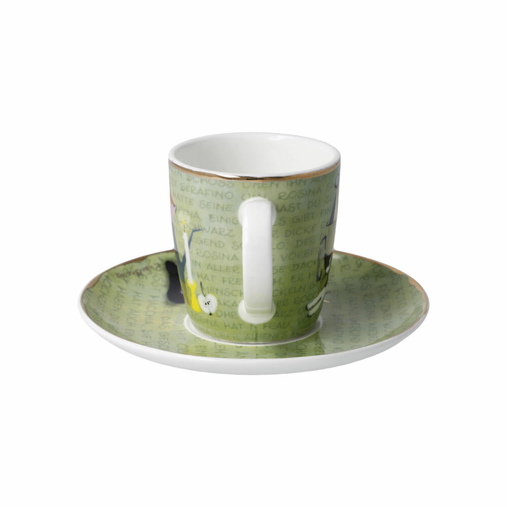 Goebel Espressotasse Rosina Wachtmeister - La storia, mit Untertasse, Fine Bone China, Bunt, 100 ml, 66860881