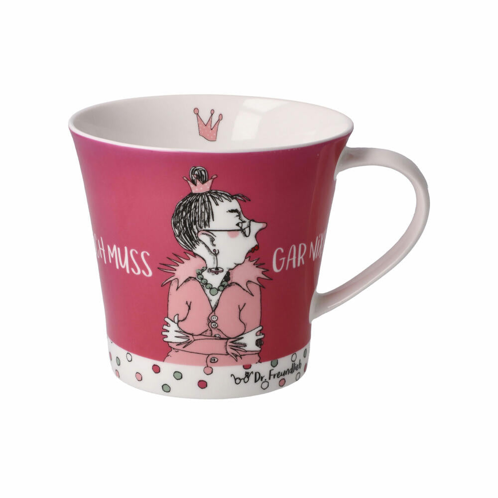 Goebel Coffee-Tea Mug Barbara Freundlieb - I don't have to do anything, Cup, Fine Bone China, Colorful, 350 ml, 27001061