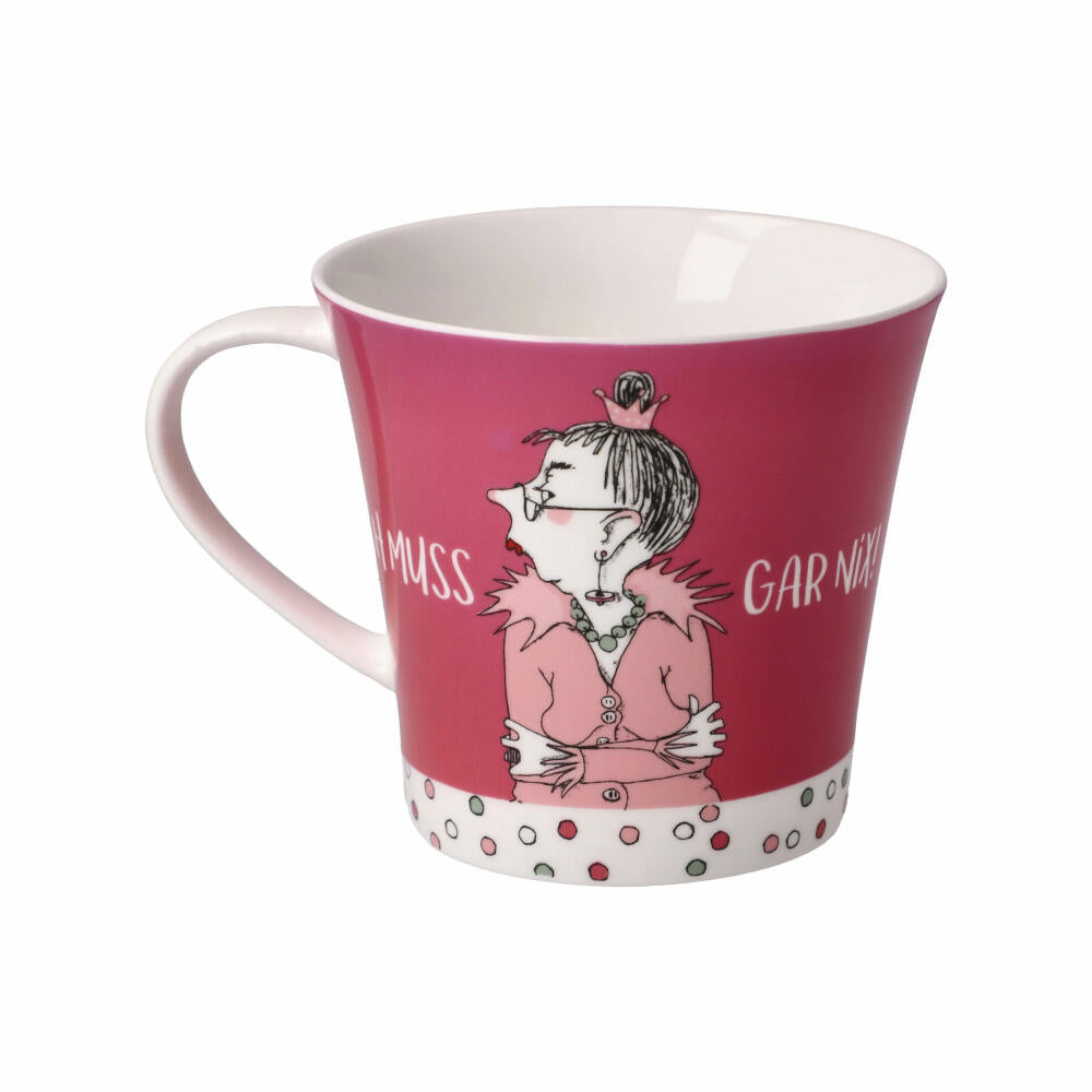 Goebel Coffee-Tea Mug Barbara Freundlieb - I don't have to do anything, Cup, Fine Bone China, Colorful, 350 ml, 27001061