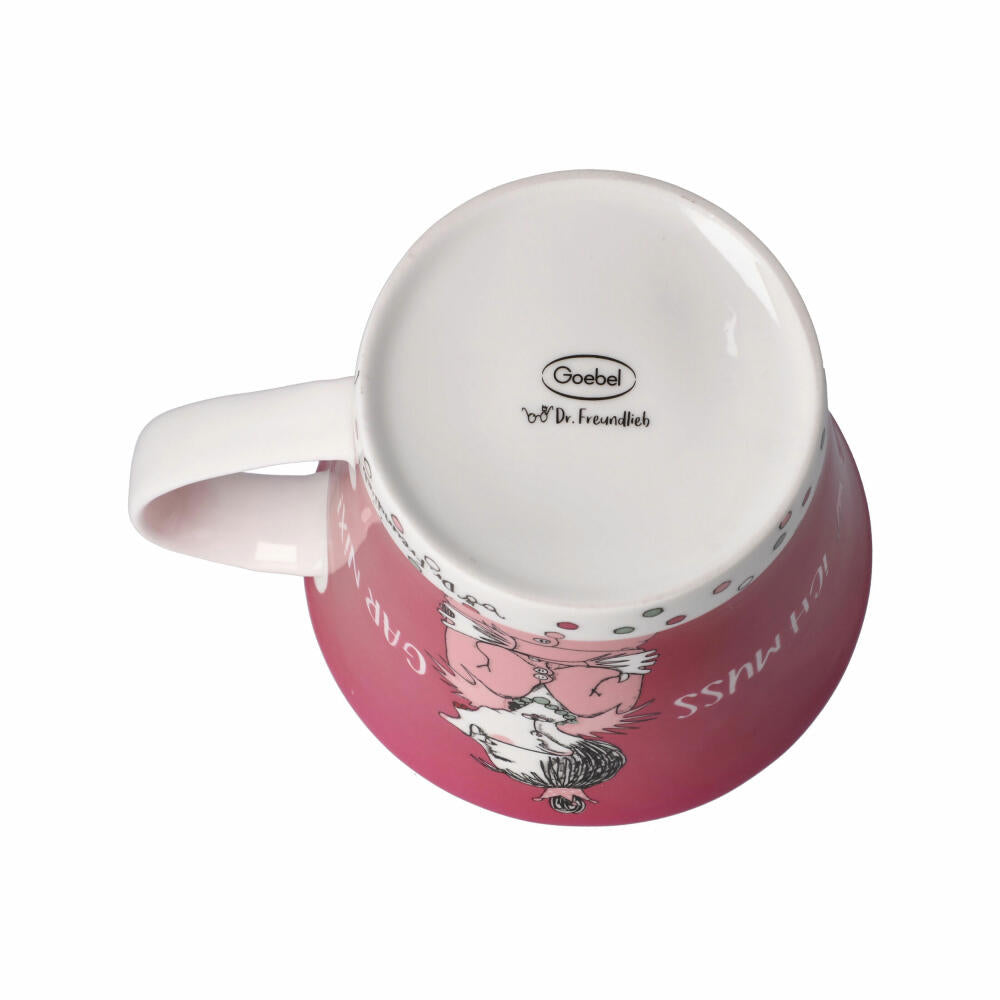 Goebel Coffee-Tea Mug Barbara Freundlieb - I don't have to do anything, Cup, Fine Bone China, Colorful, 350 ml, 27001061