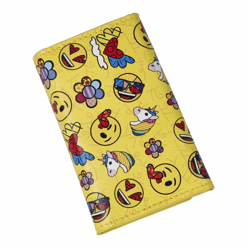 Goebel Schlüsselmäppchen emoji by Britto - Summer Feeling, Mappe, Kunstleder, Gelb, 66460451