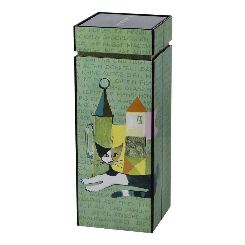 Goebel Dose Rosina Wachtmeister - La storia di Serafino, Künstlerdose, Katzen, Metall, Grün, 66860911