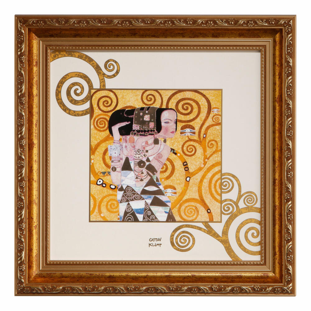 Goebel Wall Picture Gustav Klimt - The Expectation, Artis Orbis, Porcelain, Coloured, 31.5 x 31.5 cm, 66518571