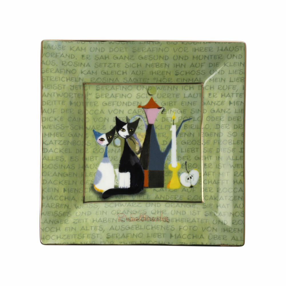 Goebel Bowl Rosina Wachtmeister - La storia, Decorative Bowl, Decorative Plate, Fine Bone China, Colorful, 16 x 16 cm, 66861011