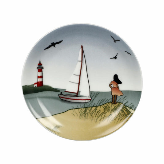 Goebel Mini Plate Ocean Love, Decorative Plate with Hanger, Scandic Home, Fine Bone China, Colorful, 10 cm, 23101651