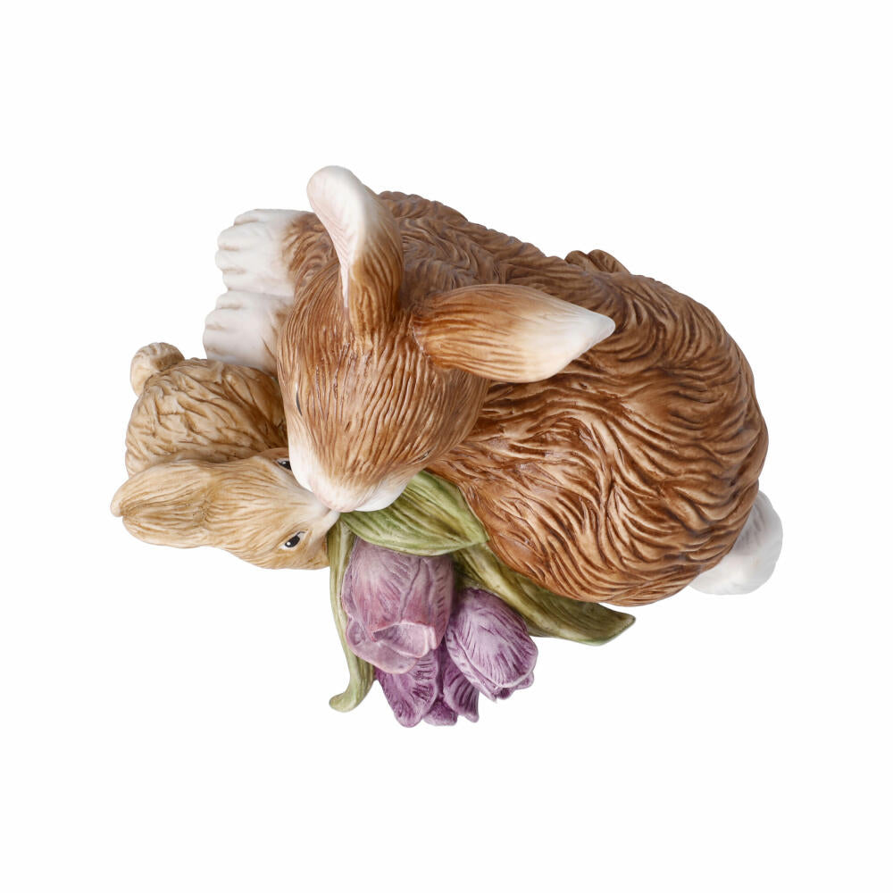 Goebel Figurine Rabbit Annual Rabbit 2022, Easter Decoration, Biscuit Porcelain, Colorful, 12 cm, 66845221