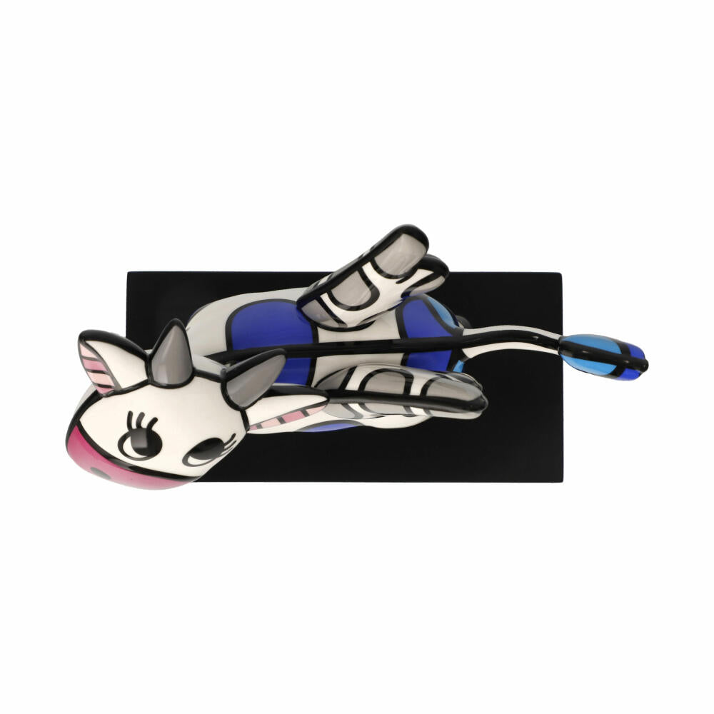 Goebel Figurine Romero Britto - Flying Cow, Pop Art Decoration Figure, Porcelain, Colorful, 19 cm, 66453101