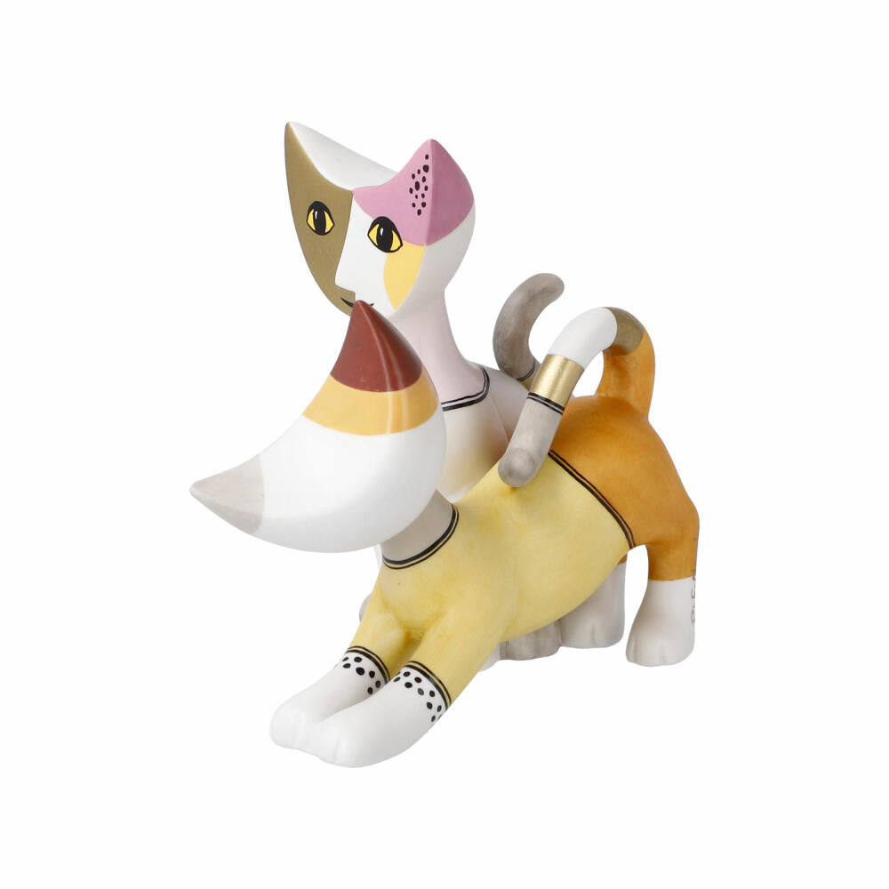 Goebel Figurine Rosina Wachtmeister - Cats Sara e Sereno, Cat World, Biscuit Porcelain, Colorful, 31343061