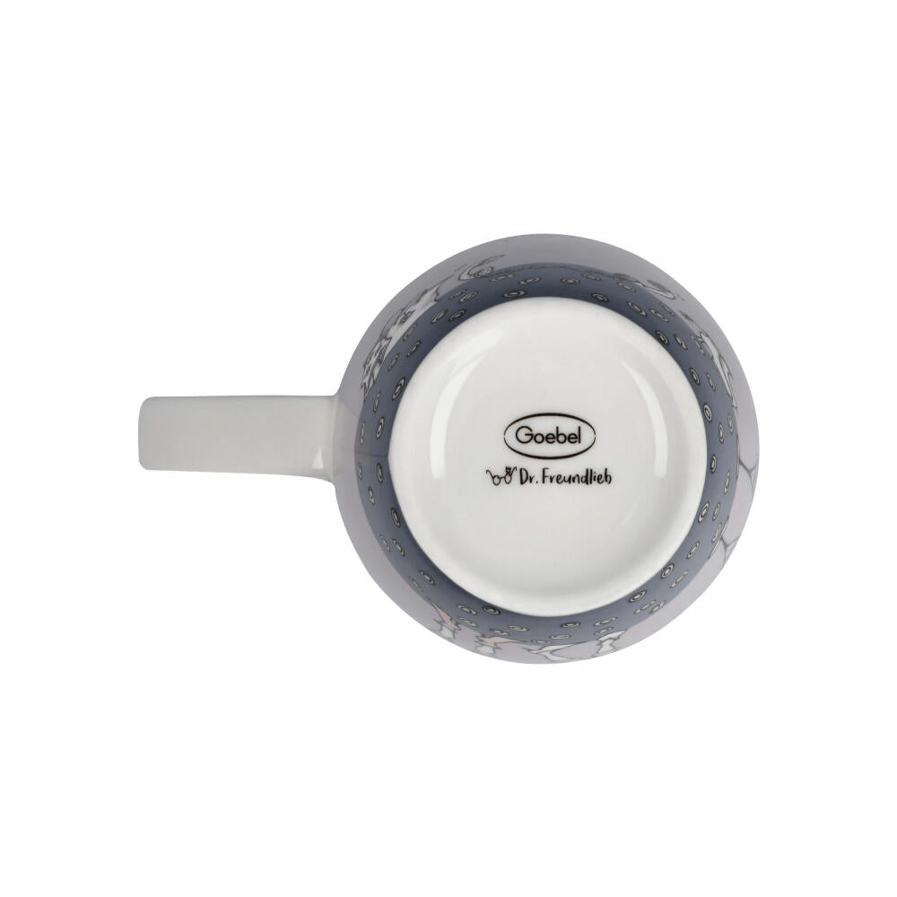 Goebel Teetasse mit Deckel und Sieb Barbara Freundlieb - Ziemlich beste Freundinnen, Becher, Fine Bone China, Bunt, 450 ml, 27001241