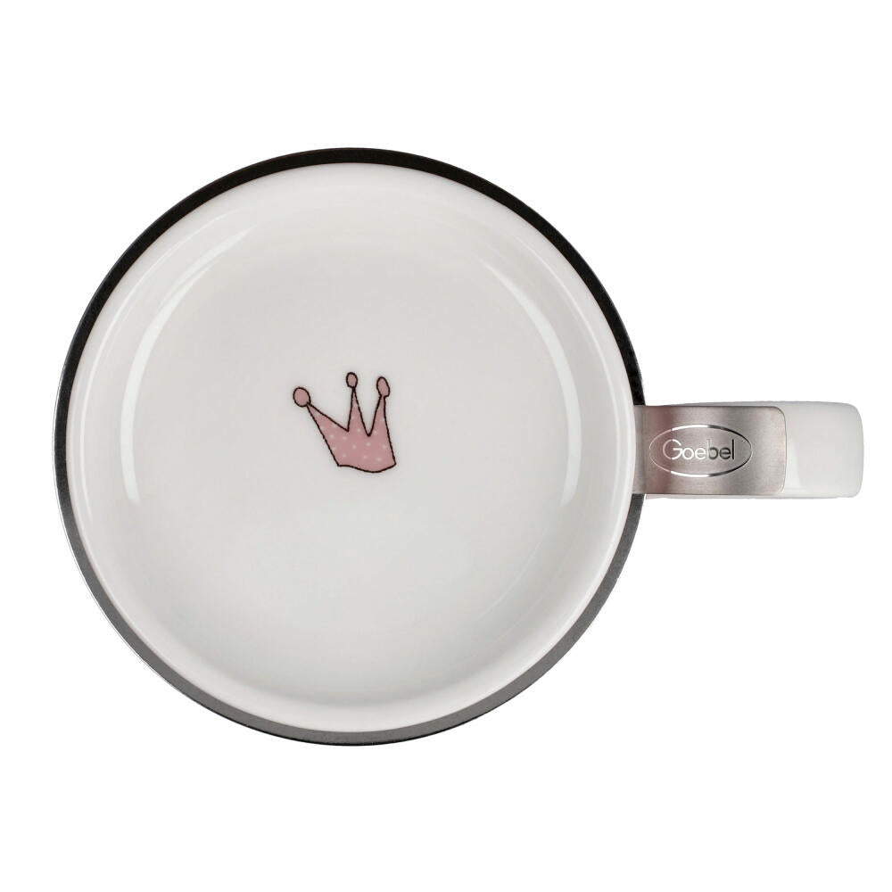 Goebel Teetasse mit Deckel und Sieb Barbara Freundlieb - Ich muss gar nix, Fine Bone China, Bunt, 450 ml, 27001251