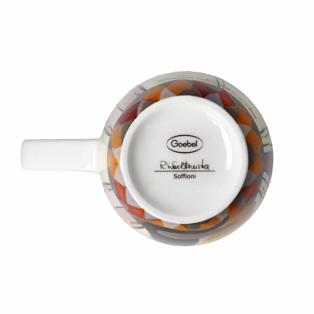 Goebel Teetasse mit Deckel und Sieb Rosina Wachtmeister - Soffioni, Katzenbecher, Fine Bone China, Bunt, 450 ml, 66861071