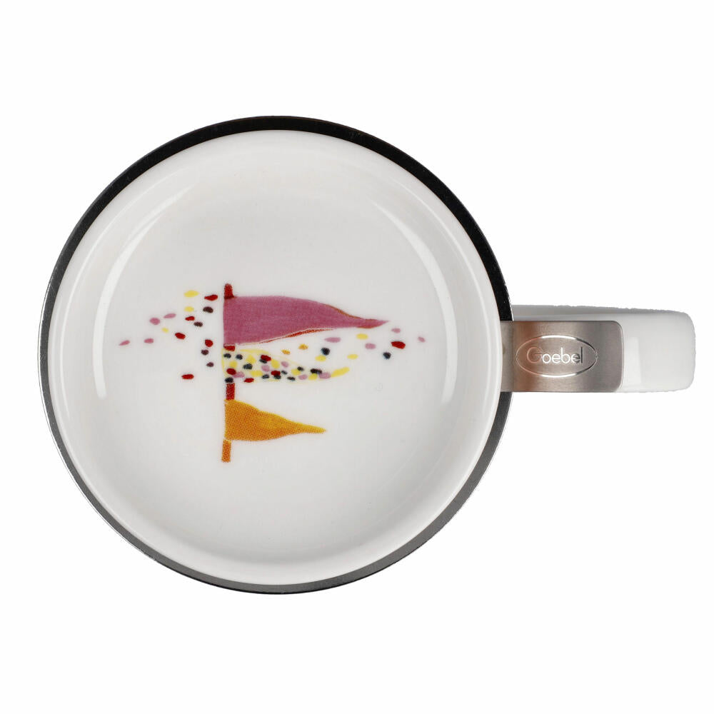 Goebel Teetasse mit Deckel und Sieb Rosina Wachtmeister - Sottosopra, Becher, Fine Bone China, Bunt, 450 ml, 66861081