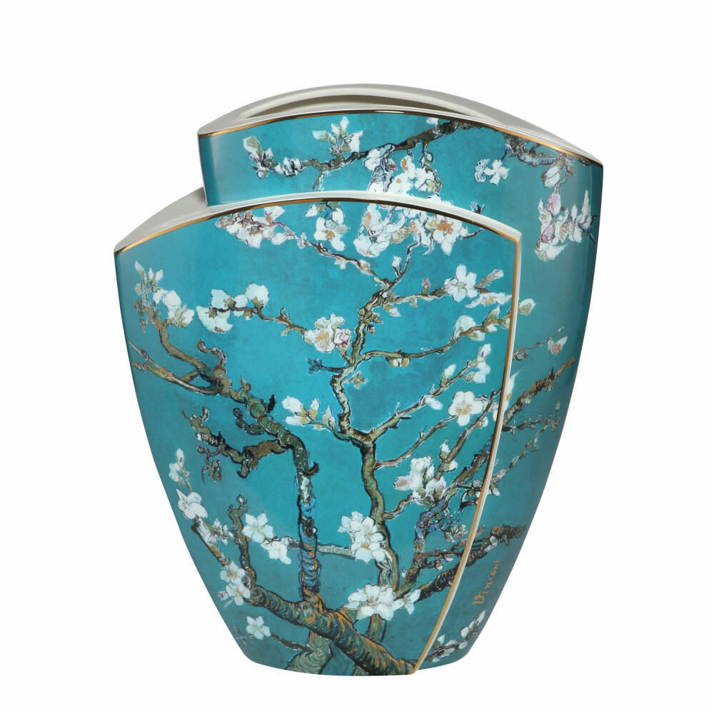 Goebel Vase Vincent van Gogh - Mandelbaum Blau, Porzellan, Bunt, 43 cm, 67061871