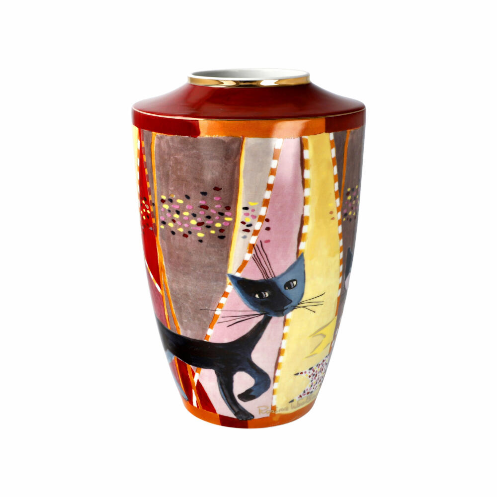 Goebel Vase Sottosopra - Rosina Wachtmeister, decorative vase, cats, porcelain, 24 cm, 66861101