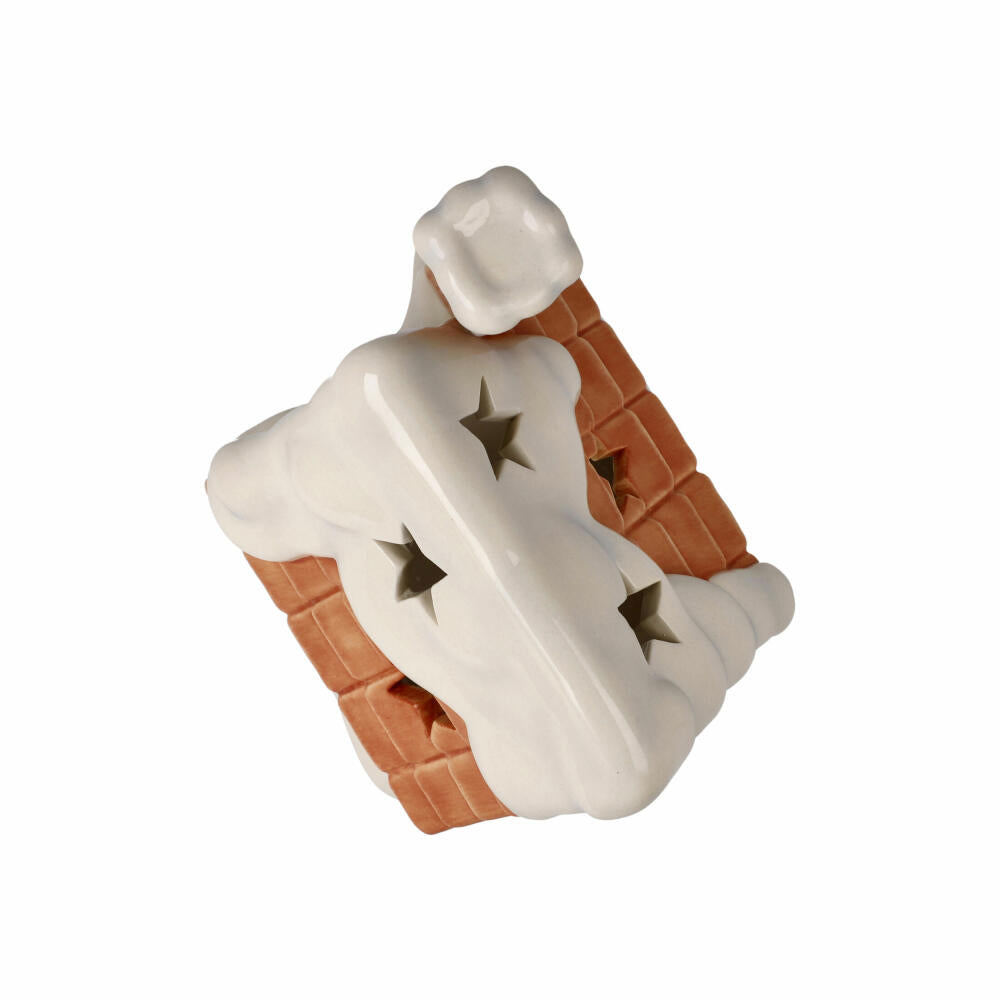 Goebel lantern light house, winter forest, Christmas, tealight holder, decoration, stoneware, H 17 cm, 66704241