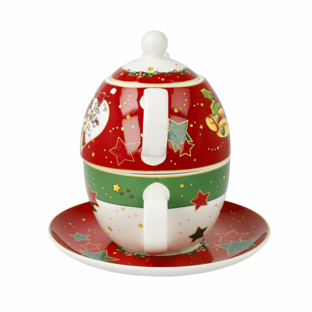 Goebel tea set Tea for One Mary Engelbreit - Home Sweet Home 3-piece, fine bone china, colorful, 350 ml, 66725051