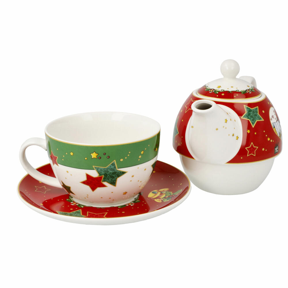 Goebel tea set Tea for One Mary Engelbreit - Home Sweet Home 3-piece, fine bone china, colorful, 350 ml, 66725051