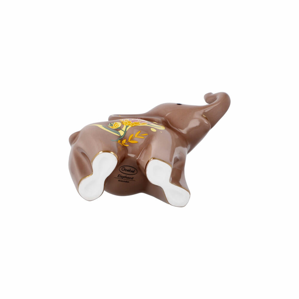 Goebel Figur Kiombo, Elephant, Elefantenfigur, Elefanten Figur, Dekofigur, Porzellan, Braun, 70001031