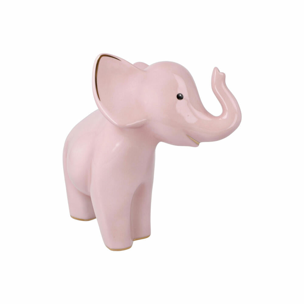 Goebel figure Wanjala, Elephant, elephant figure, elephant figure, decorative figure, porcelain, rose, 70001041