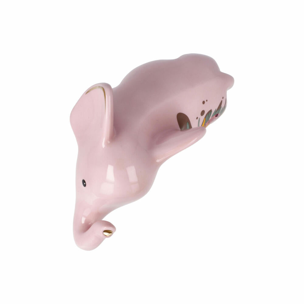 Goebel figure Wanjala, Elephant, elephant figure, elephant figure, decorative figure, porcelain, rose, 70001041