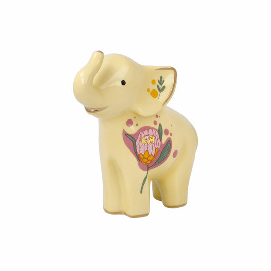 Goebel Figurine Jotto, Elephant, Elephant Figure, Elephant Figure, Decorative Figure, Porcelain, Yellow, 70001051