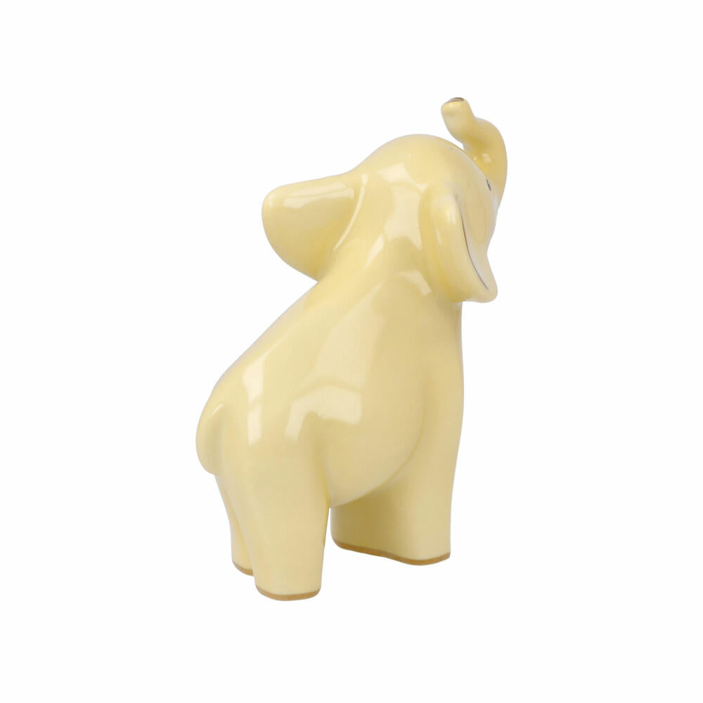 Goebel Figurine Jotto, Elephant, Elephant Figure, Elephant Figure, Decorative Figure, Porcelain, Yellow, 70001051