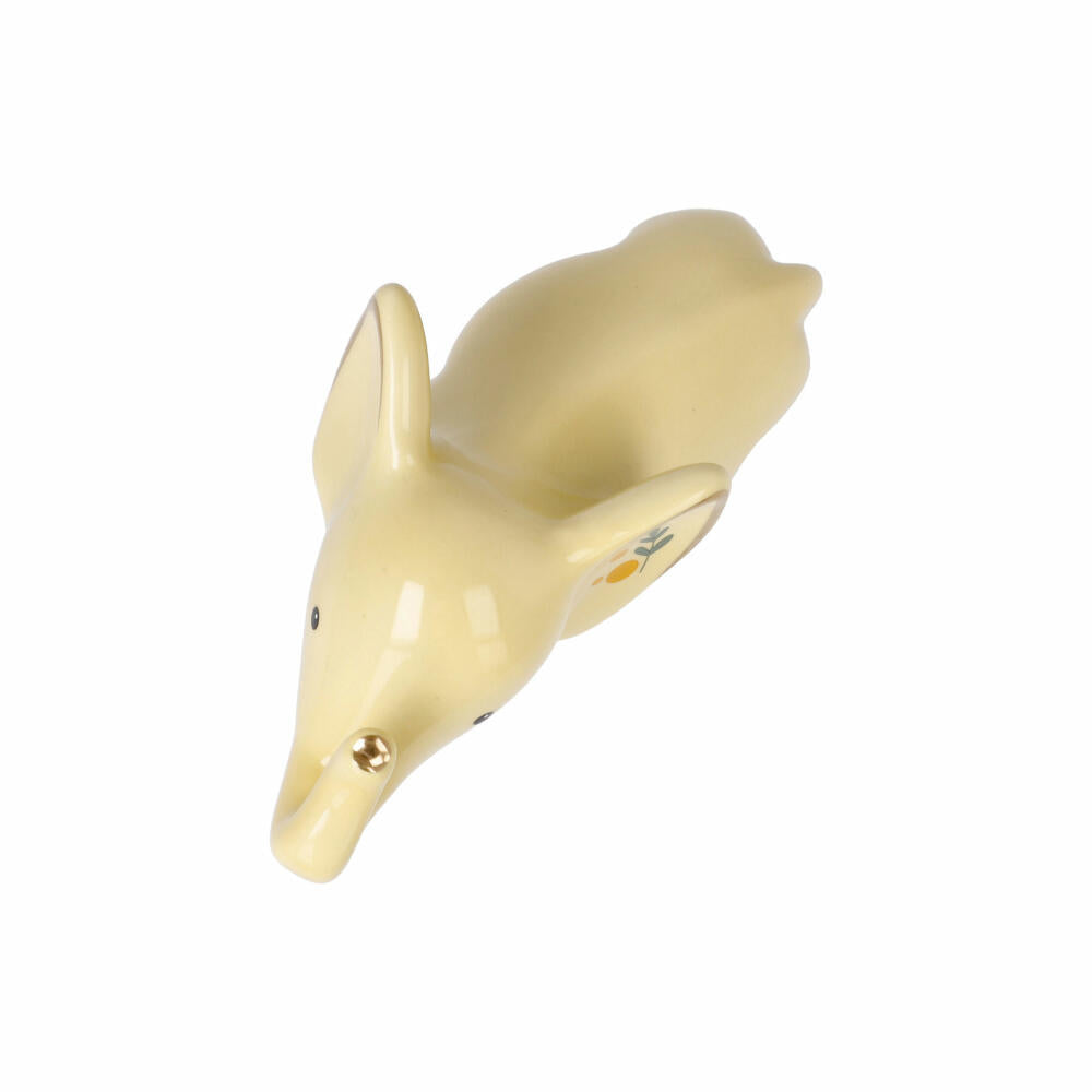 Goebel Figurine Jotto, Elephant, Elephant Figure, Elephant Figure, Decorative Figure, Porcelain, Yellow, 70001051