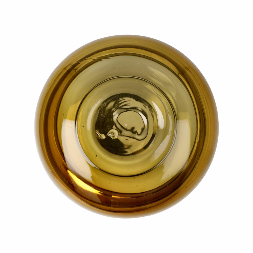 Goebel Vase Topaz Stone, Dekovase, Blumenvase, Glas, Braun, 19 cm, 23122781