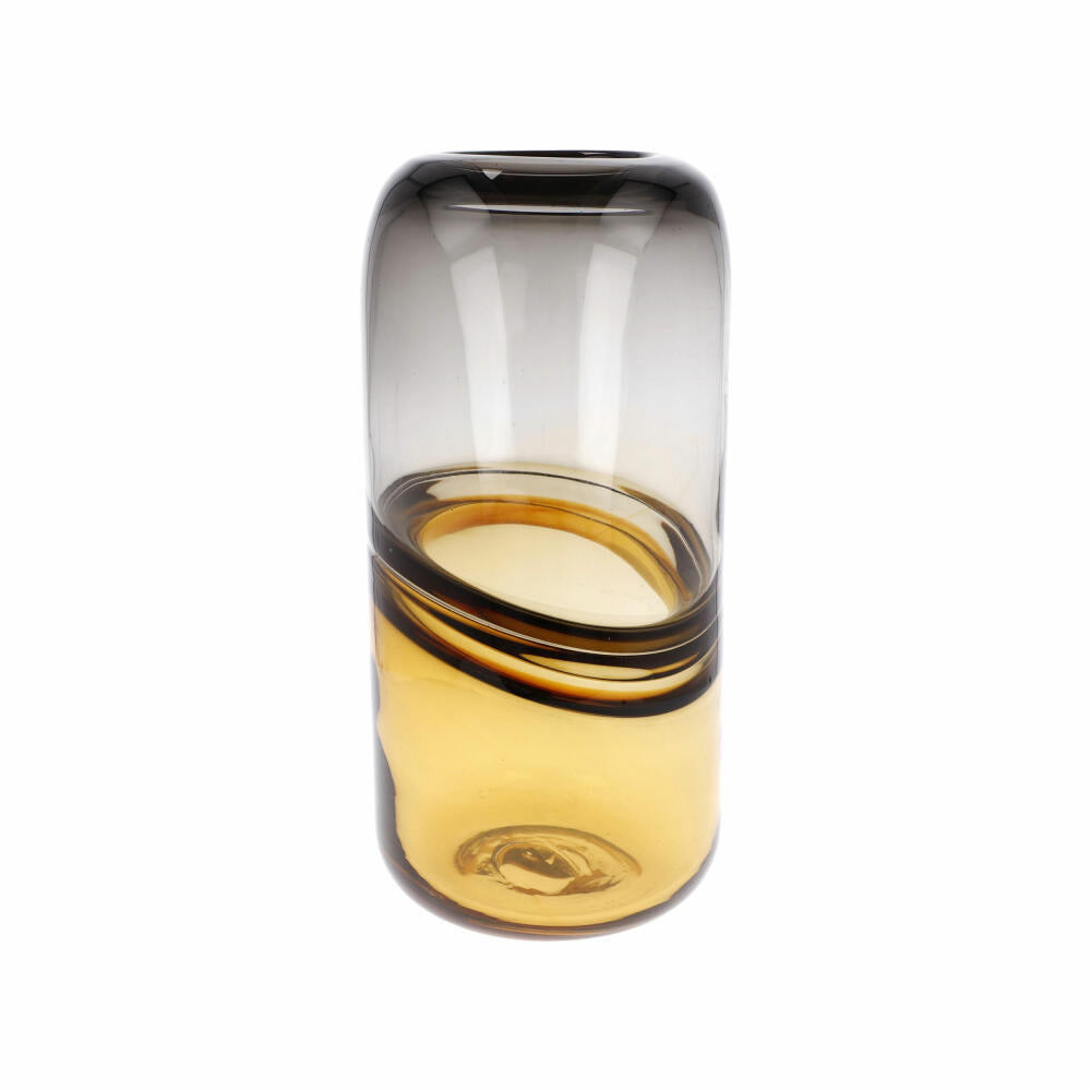Goebel Vase Topaz Stone, Dekovase, Blumenvase, Glas, Braun, 25 cm, 23122791