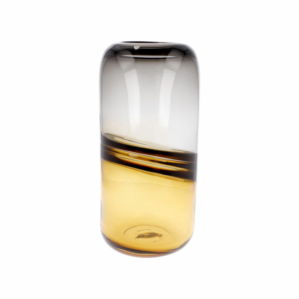 Goebel Vase Topaz Stone, Dekovase, Blumenvase, Glas, Braun, 25 cm, 23122791