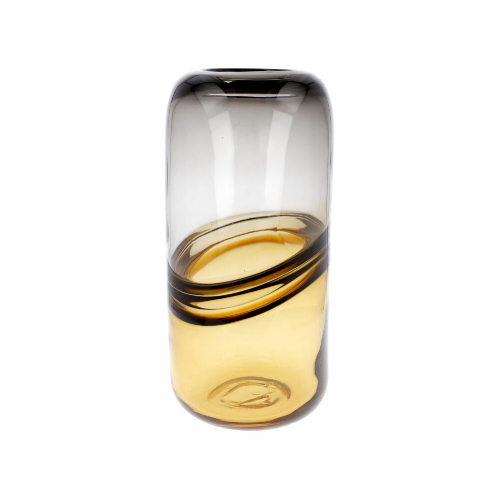 Goebel Vase Topaz Stone, Dekovase, Blumenvase, Glas, Braun, 25 cm, 23122791
