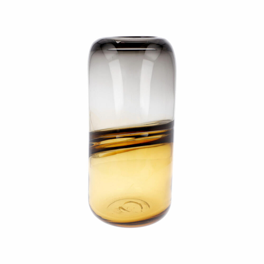 Goebel Vase Topaz Stone, Dekovase, Blumenvase, Glas, Braun, 25 cm, 23122791