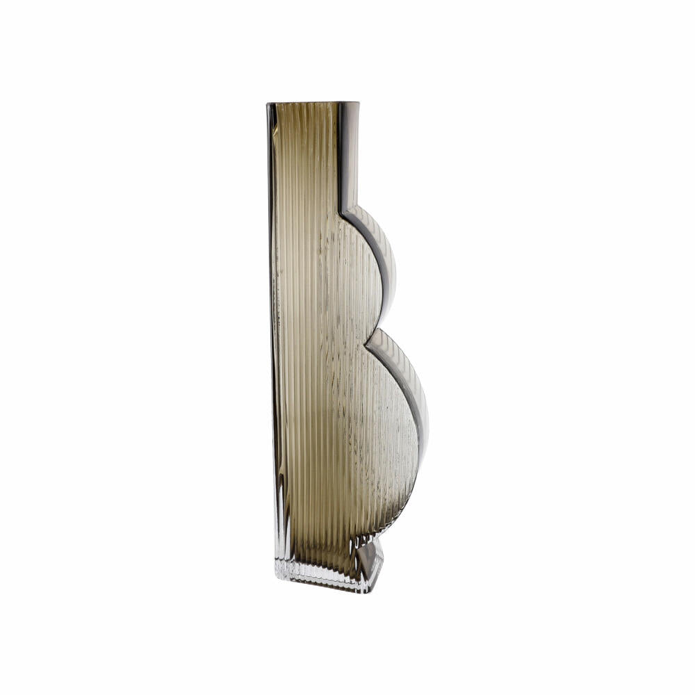 Goebel Vase Golden Smoke, Dekovase, Blumenvase, Glas, Grau, 34.5 cm, 23122821
