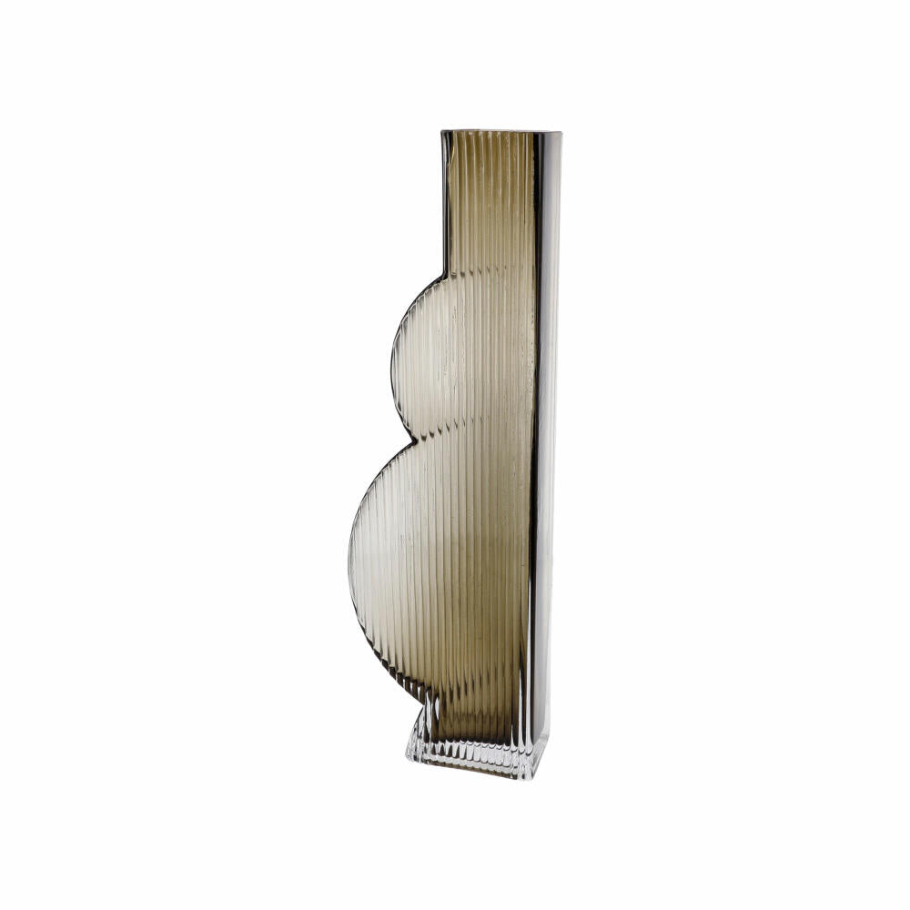 Goebel Vase Golden Smoke, Dekovase, Blumenvase, Glas, Grau, 34.5 cm, 23122821