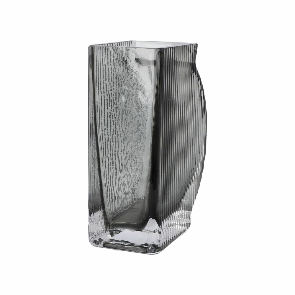 Goebel Vase White Hibiscus, decorative vase, flower vase, glass, gray, 15 cm, 23122861