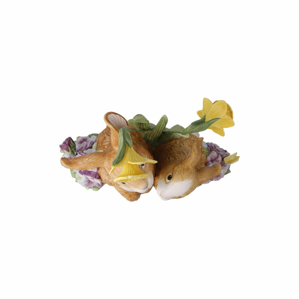 Goebel Figur Hasenpaar - Frühlingserwachen, Steingut, Bunt, Limited Edition, 66845331