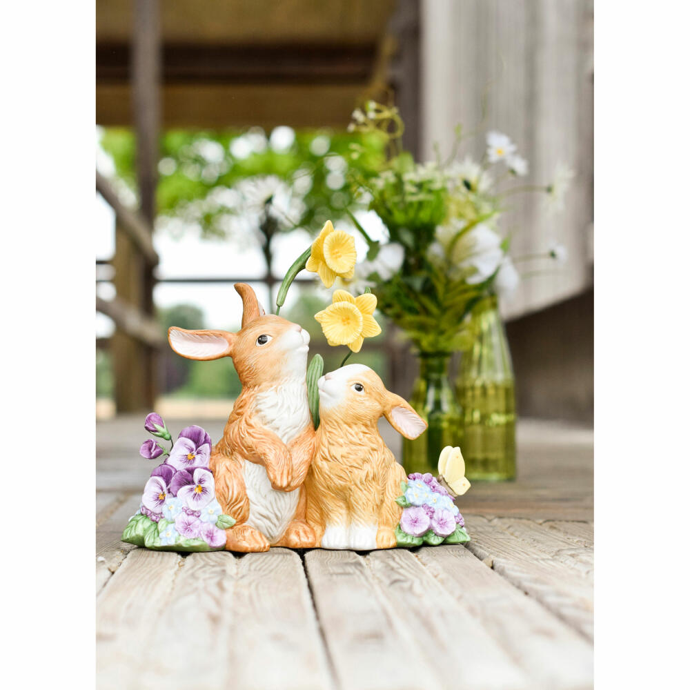 Goebel Figur Hasenpaar - Frühlingserwachen, Steingut, Bunt, Limited Edition, 66845331