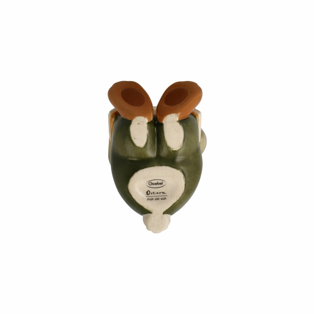 Goebel Figurine Rabbit School - Early Practice Makes Perfect, Easter, Stoneware, Colorful, 10 cm, 66845421