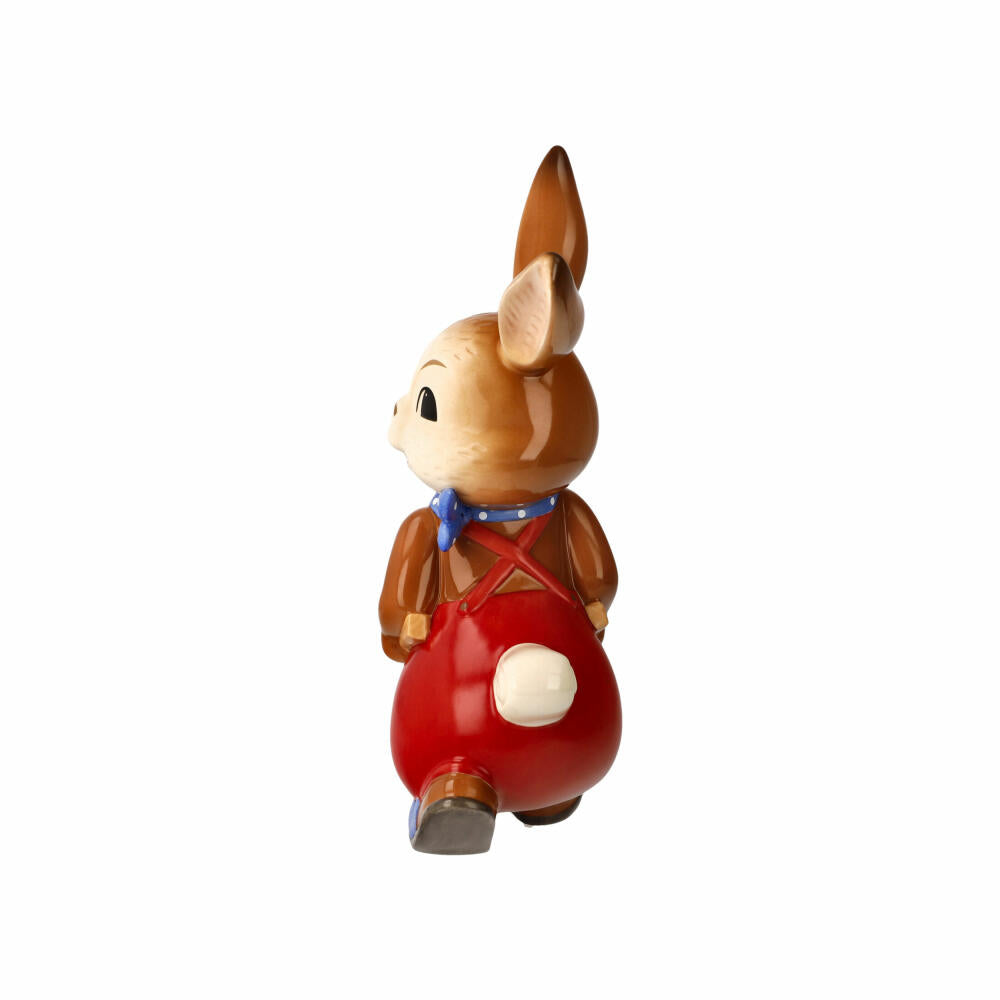 Goebel Figurine Bunny Boy - Spring is so beautiful, Stoneware, Colorful, 25 cm, 66845581