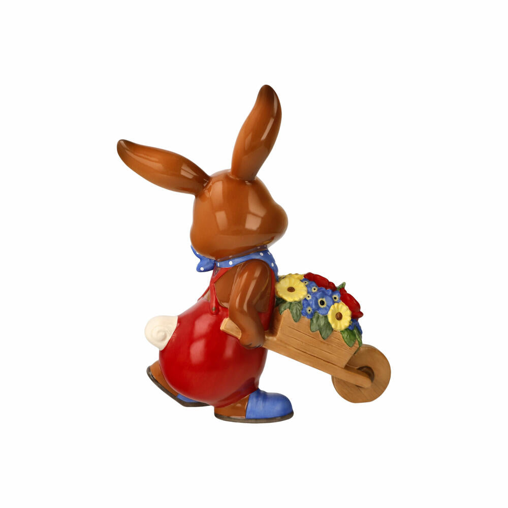 Goebel Figurine Bunny Boy - Spring is so beautiful, Stoneware, Colorful, 25 cm, 66845581