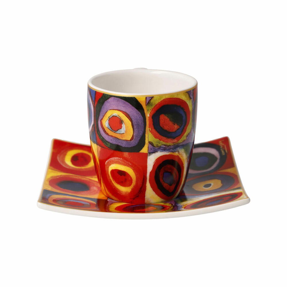 Goebel Espressotasse Wassily Kandinsky - Quadrate, Fine Bone China, Bunt, 0.1 L, 67062151