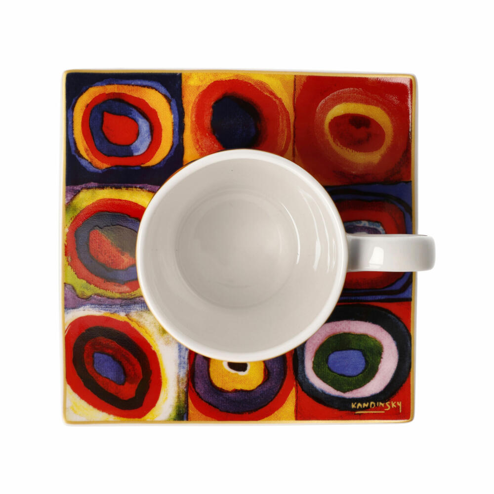 Goebel Espressotasse Wassily Kandinsky - Quadrate, Fine Bone China, Bunt, 0.1 L, 67062151