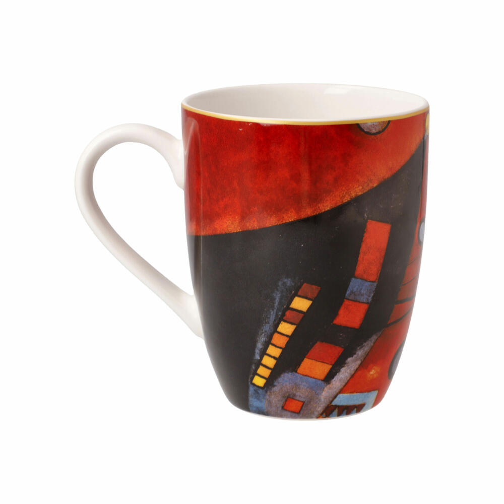 Goebel Künstlertasse Wassily Kandinsky - Schweres Rot, Fine Bone China, Bunt, 0.4 L, 67062181