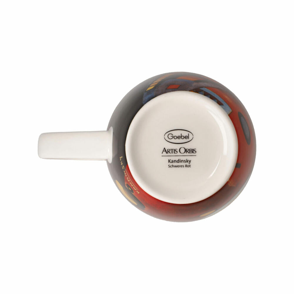 Goebel Künstlertasse Wassily Kandinsky - Schweres Rot, Fine Bone China, Bunt, 0.4 L, 67062181