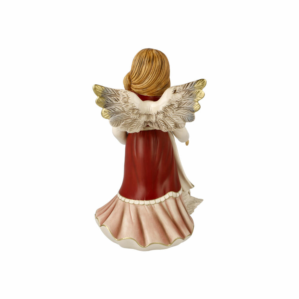 Goebel Angel Graceful Swan Friend, Decorative Figure, Stoneware, Bordeaux, 26 cm, 41670291