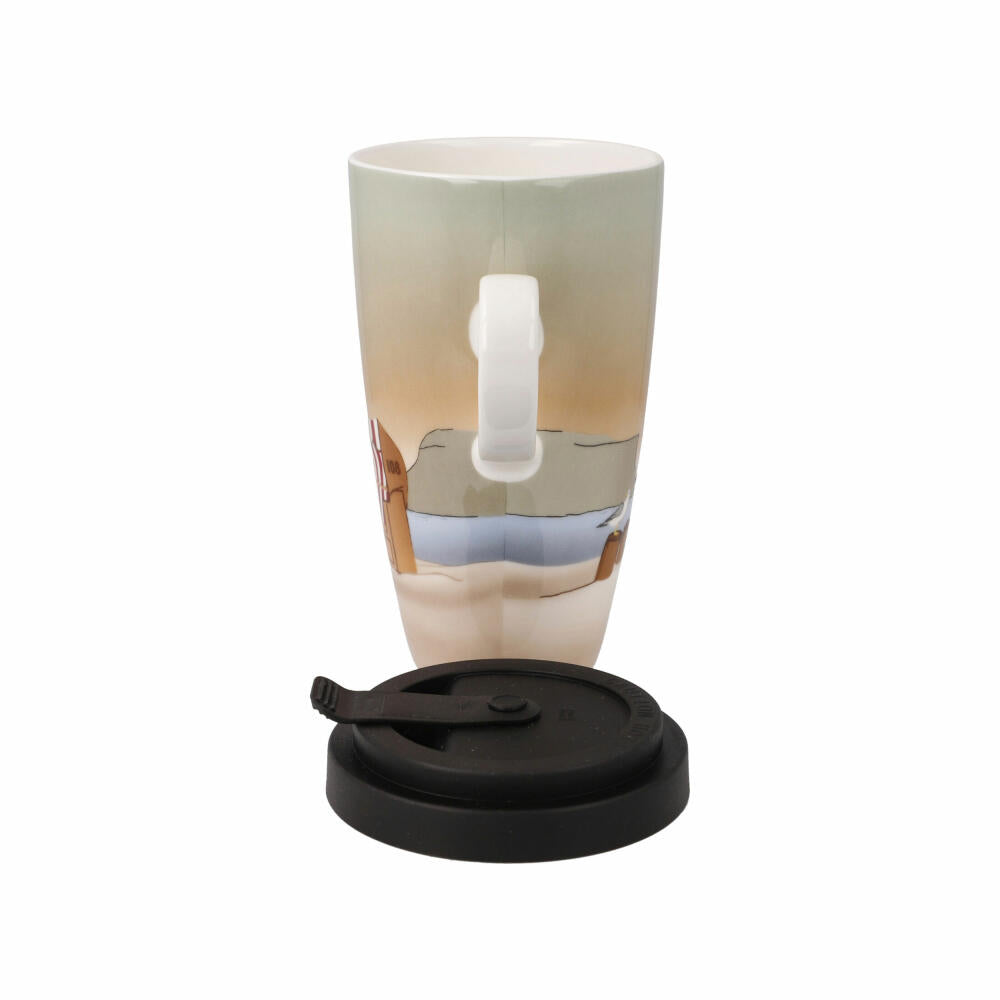 Goebel Artist Mug with Lid Sunset Mood, Scandic Home, Fine Bone China, Colorful, 15 cm, 23102171