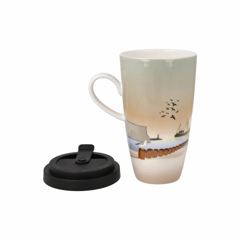 Goebel Artist Mug with Lid Sunset Mood, Scandic Home, Fine Bone China, Colorful, 15 cm, 23102171