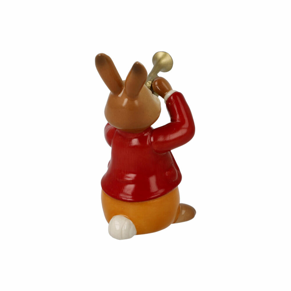 Goebel Figur Hase - Eifriger Trompeter, Osterhase, Steingut, Bunt, 8 cm, 66845771